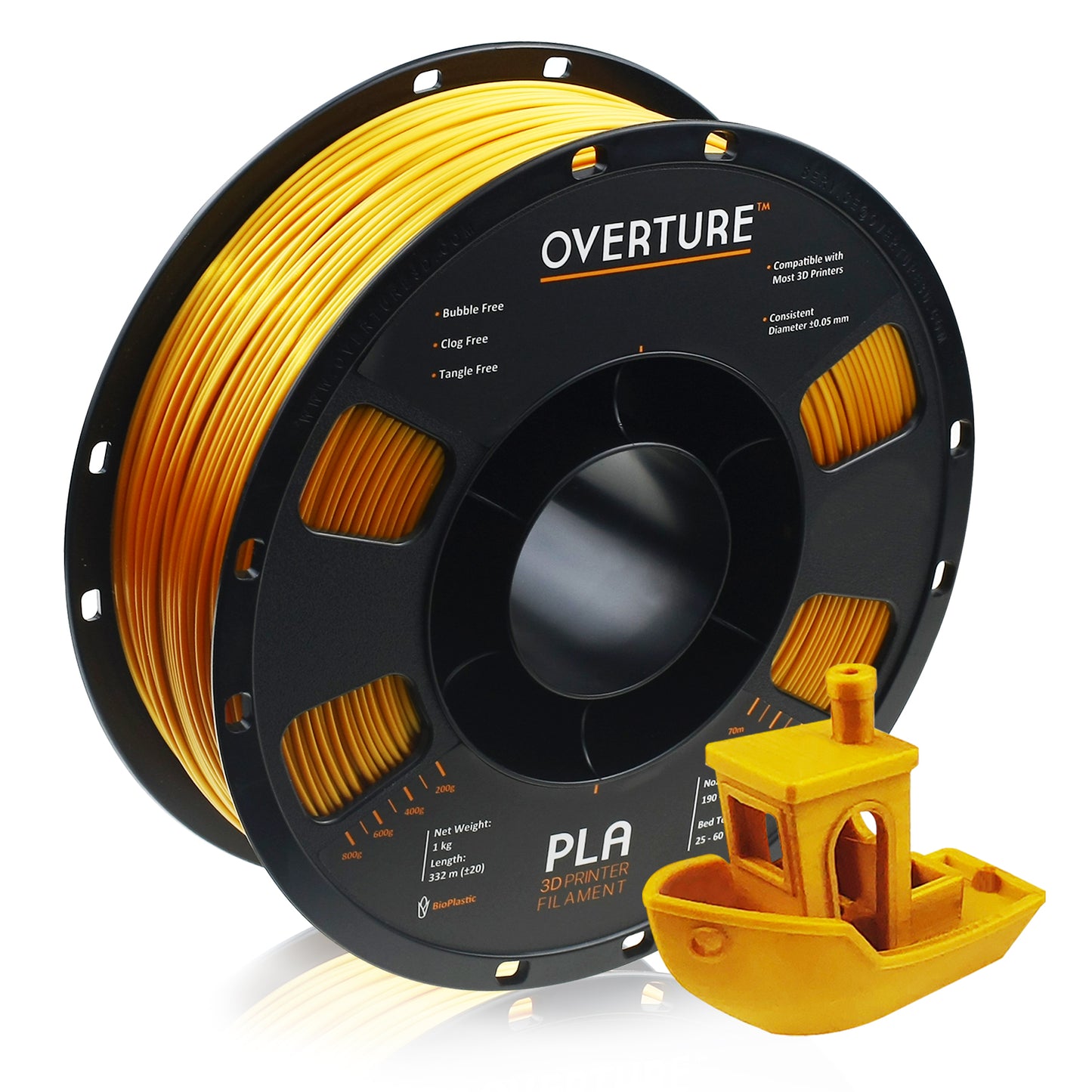 Overture PLA Filament 1.75mm